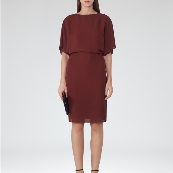 reiss doriana high neck dress